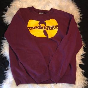 Maroon Wu Tang crewneck sweatshirt